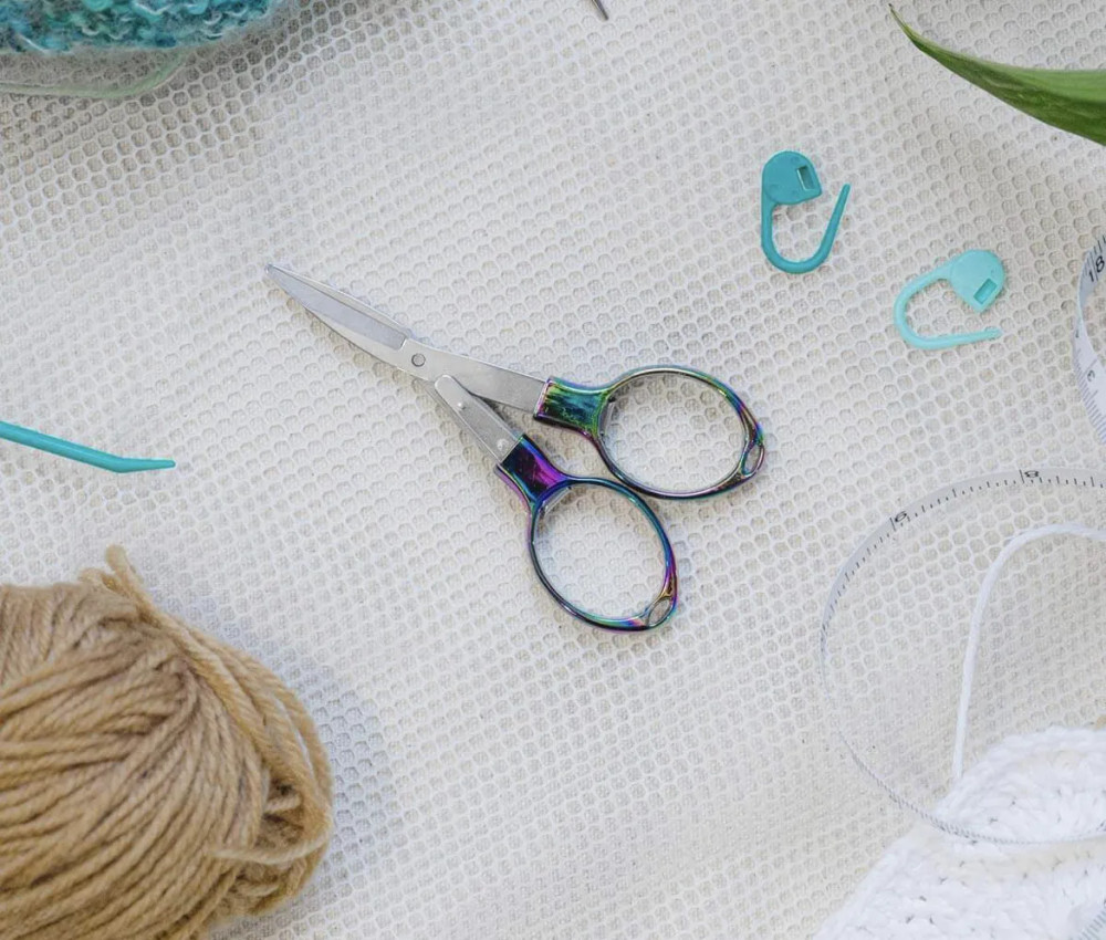 Ножницы складные в мешочке длина 10см, сталь Mindful