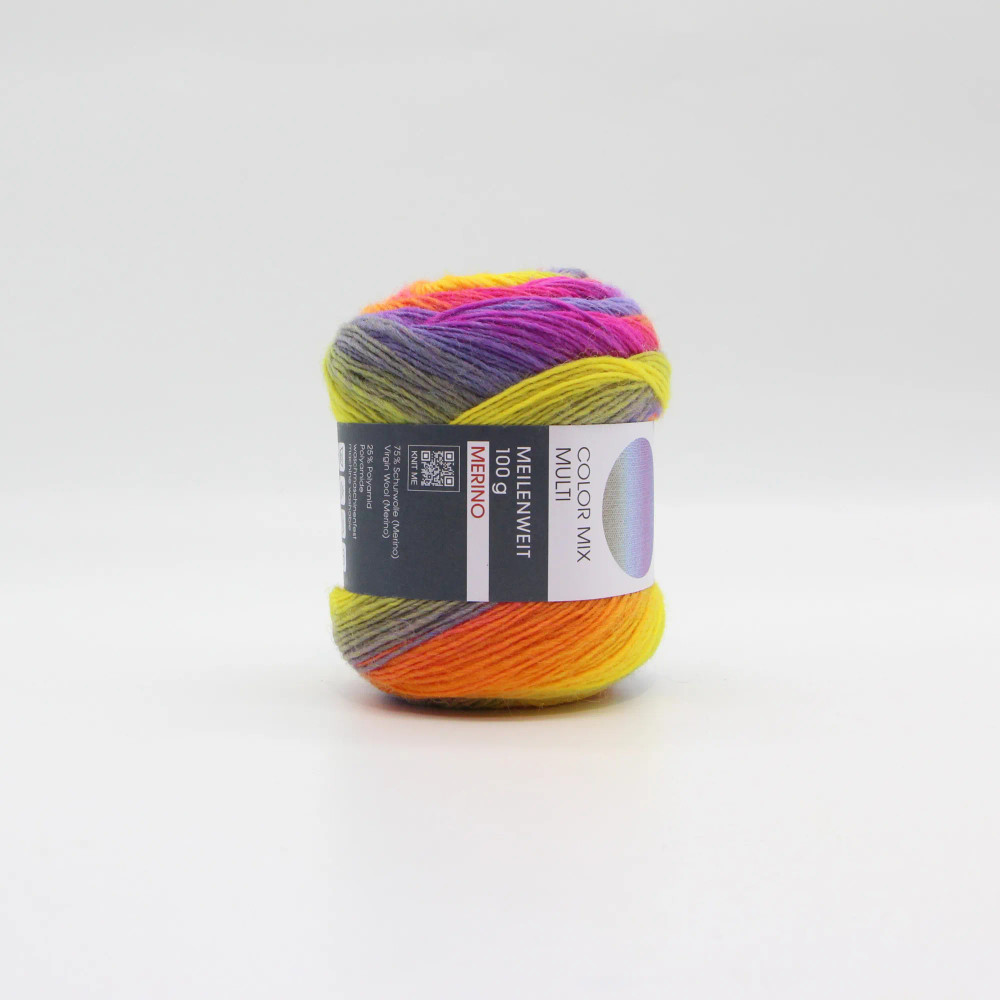 Lana Grossa Meilenweit 100 Color Mix Multi