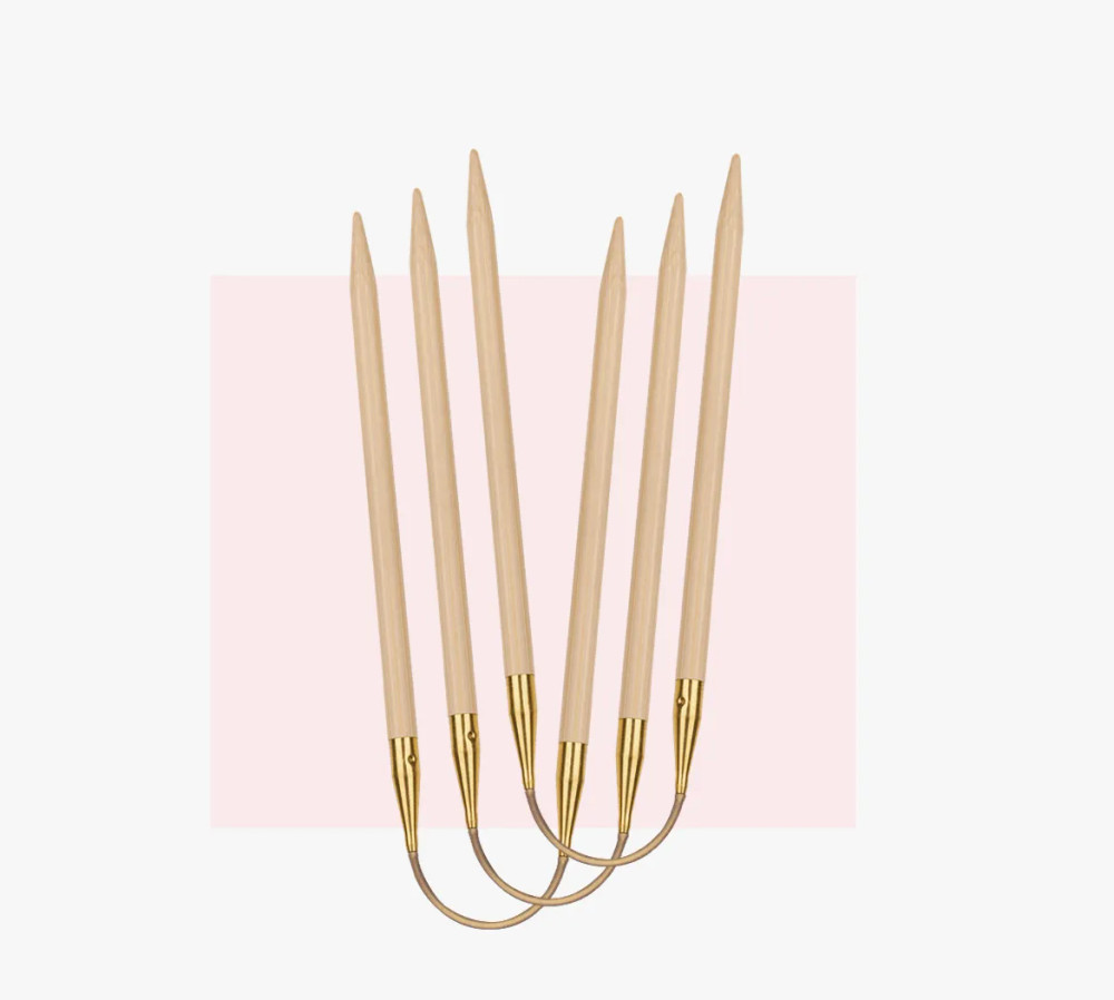 Спицы для вязания чулочные AddiCrasyTrio Long 30 см бамбук