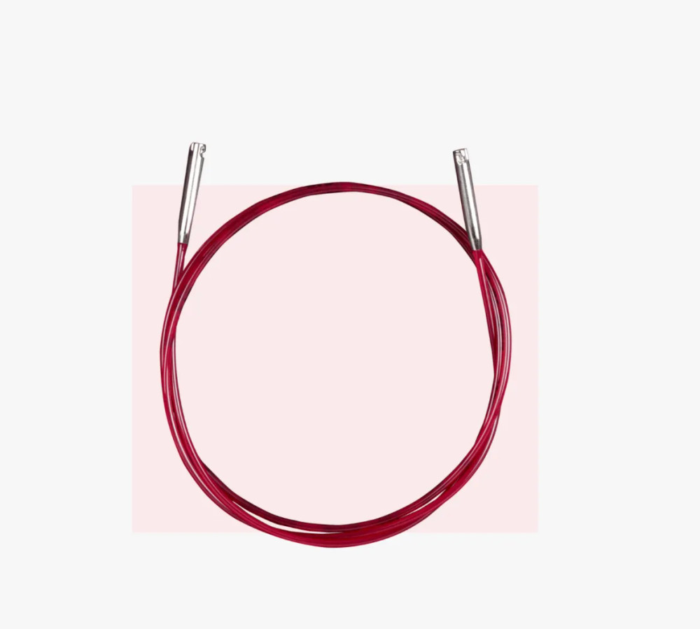 Леска красная к металлическим спицам Addi SOS Click