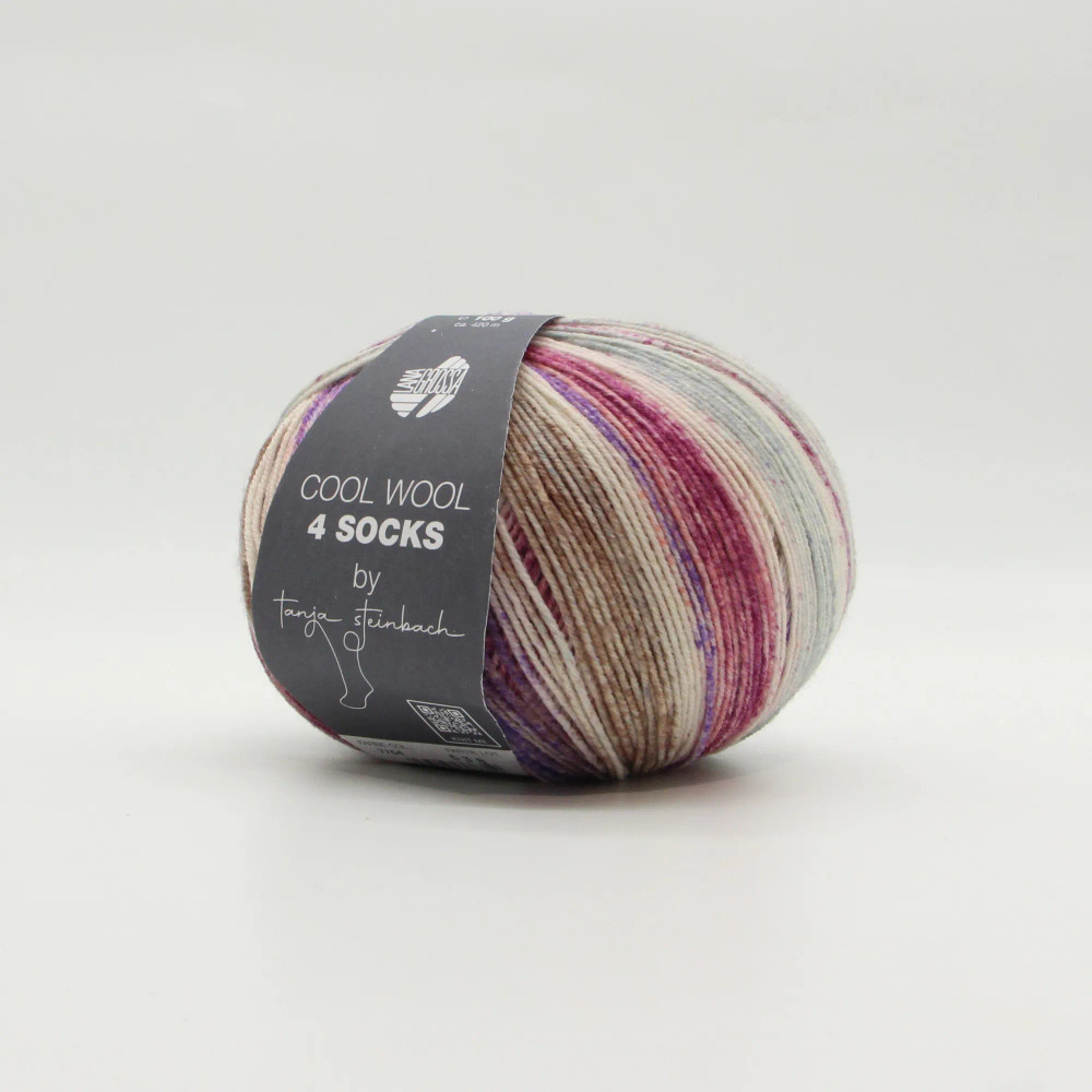 Lana Grossa Meilenweit Cool Wool 4 Socks print