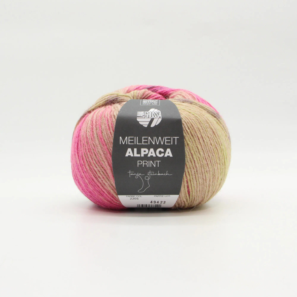 Lana Grossa Meilenweit 100 Alpaca Print