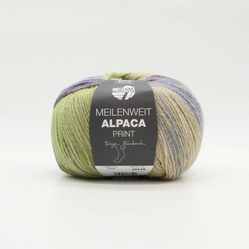 Lana Grossa Meilenweit 100 Alpaca Print