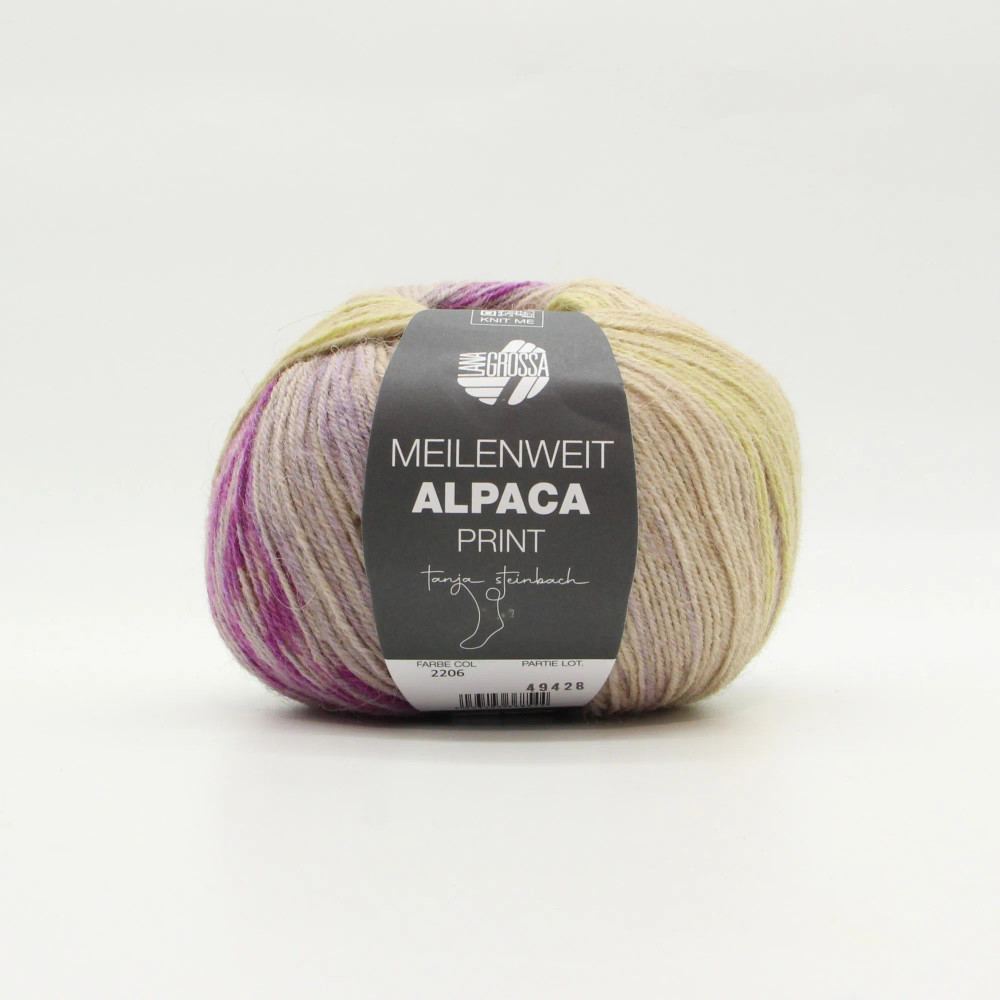 Lana Grossa Meilenweit 100 Alpaca Print