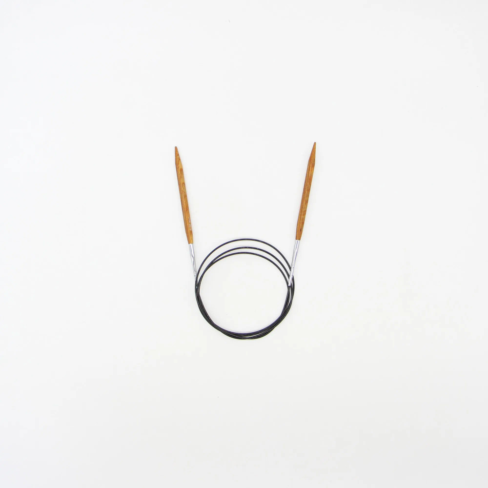 Спицы для вязания круговые Lana Grossa Quatro леска 80 см дерево