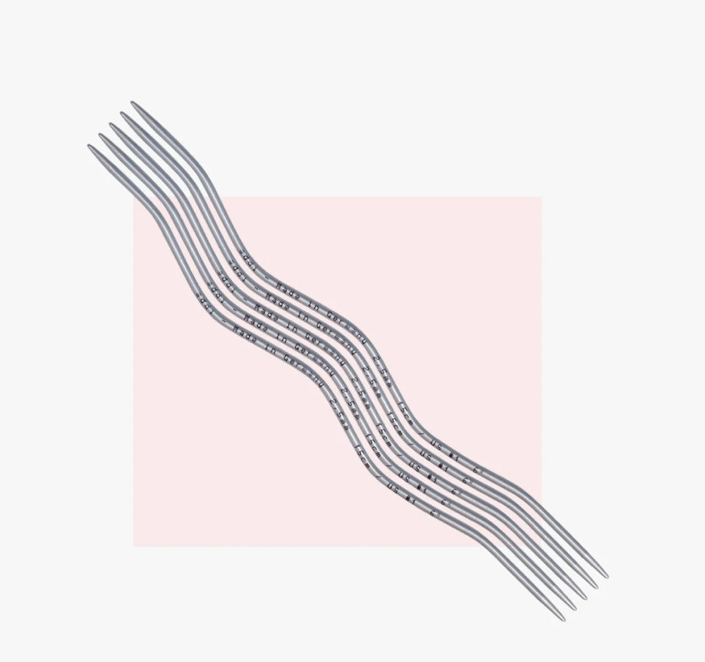 Спицы для вязания чулочные эргономичные addiCraSy Snake Lace 15 см