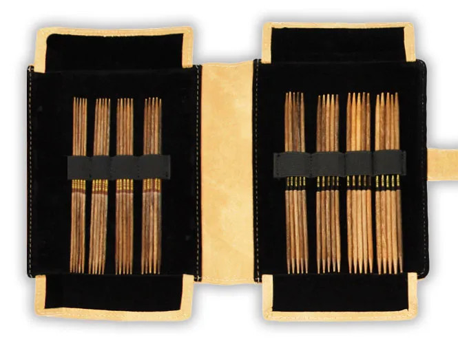 Набор чулочных спиц для вязания Lykke Driftwood 15 см дерево 2 мм-3,75 мм