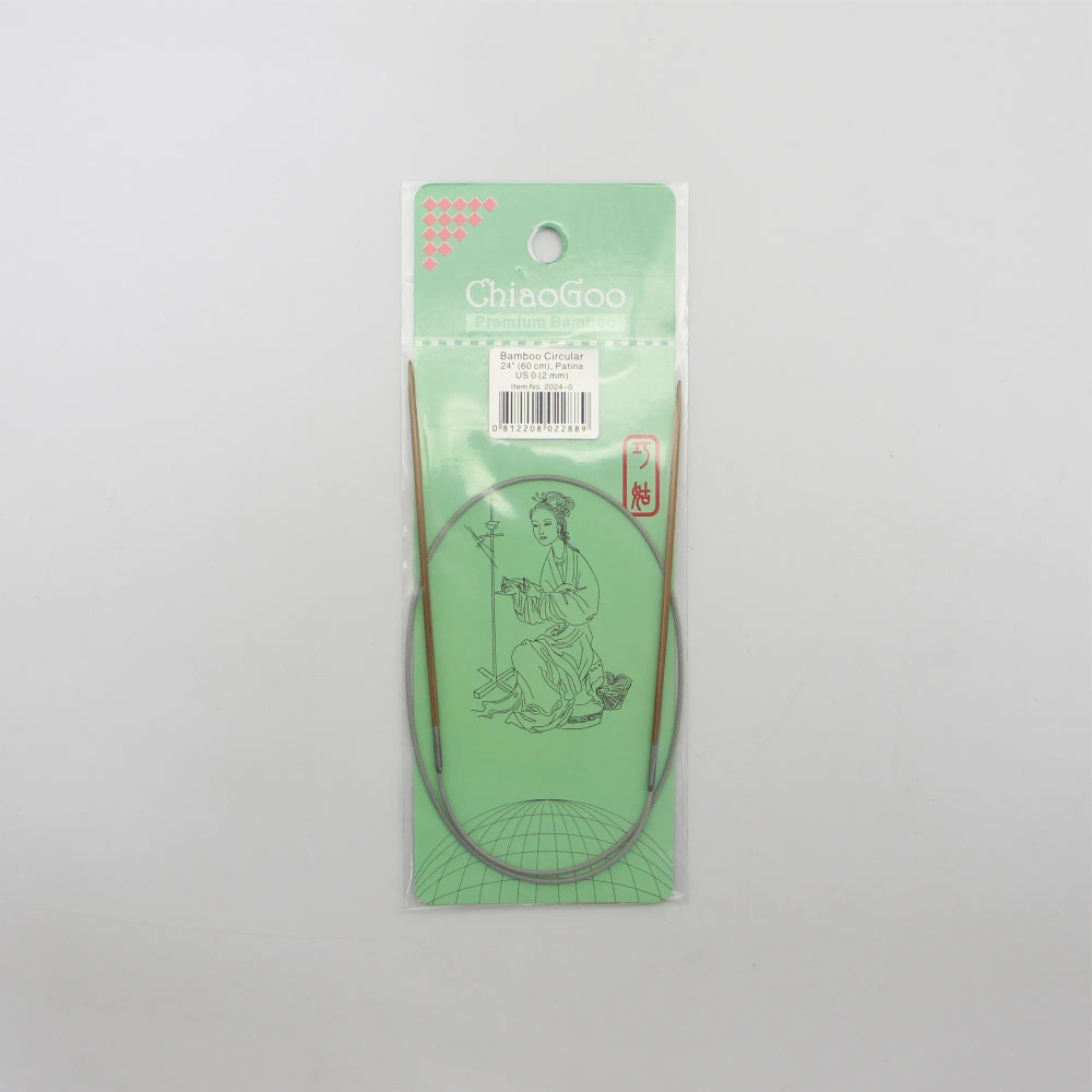 Спицы для вязания круговые Chiaogoo 60 см бамбук