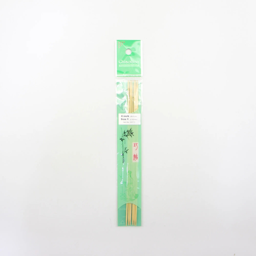 Спицы для вязания чулочные Chiaogoo 20 см светлый