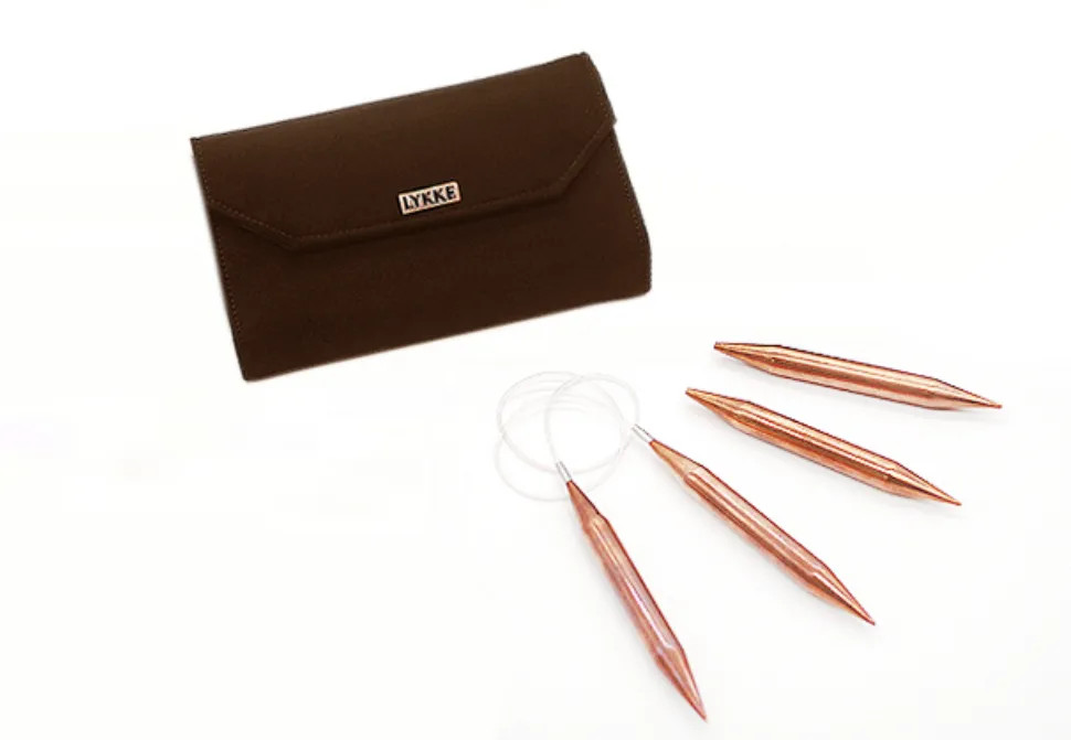 Набор разъемных спиц для вязания 11,5 см медь Cypra