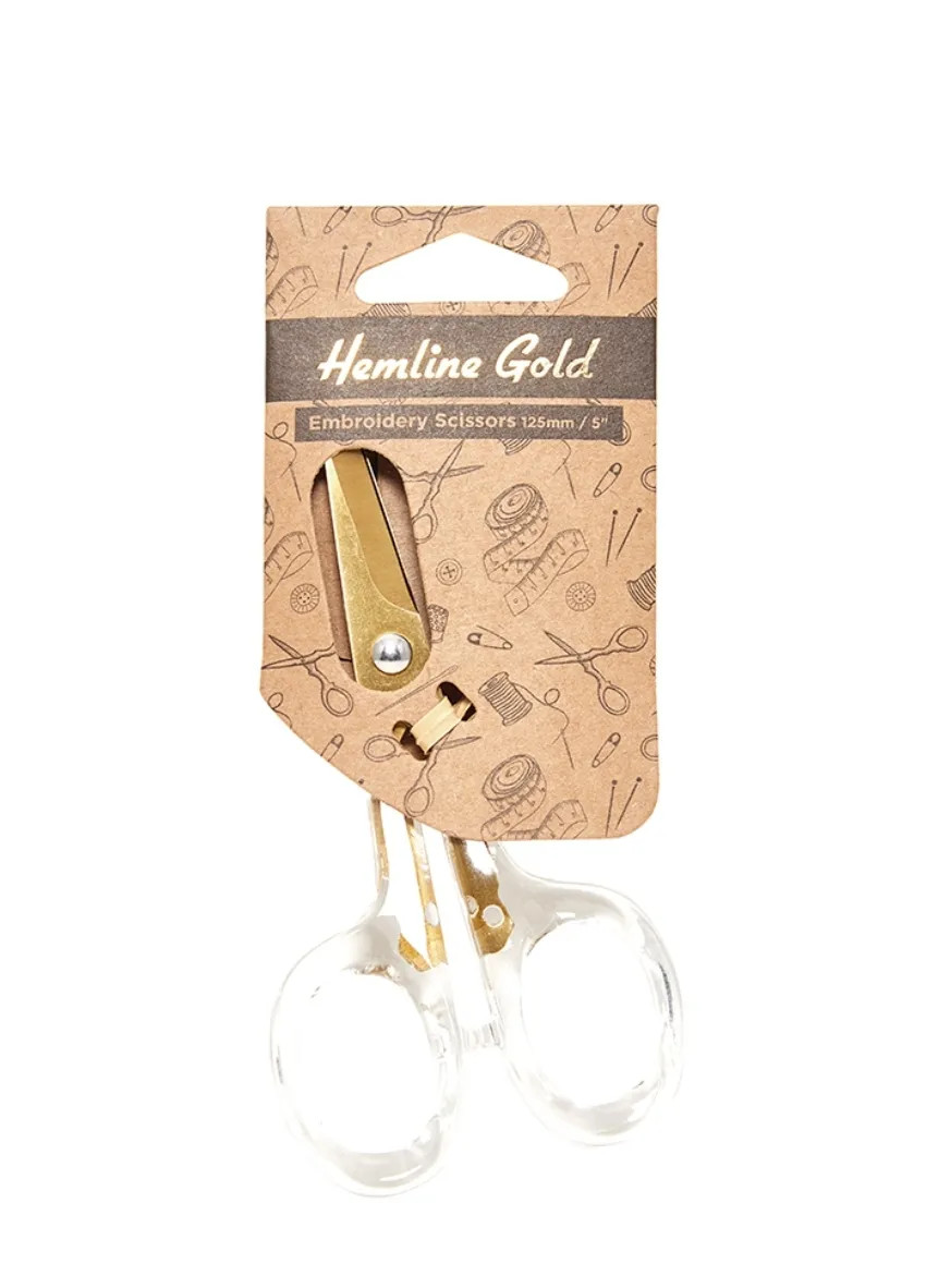 Ножницы для вышивания 13см ручка прозрачная