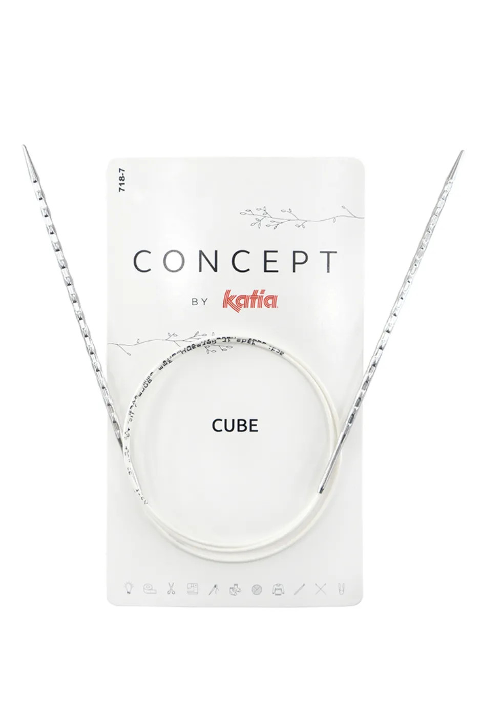 Спицы для вязания круговые Katia Cube металл 40 см