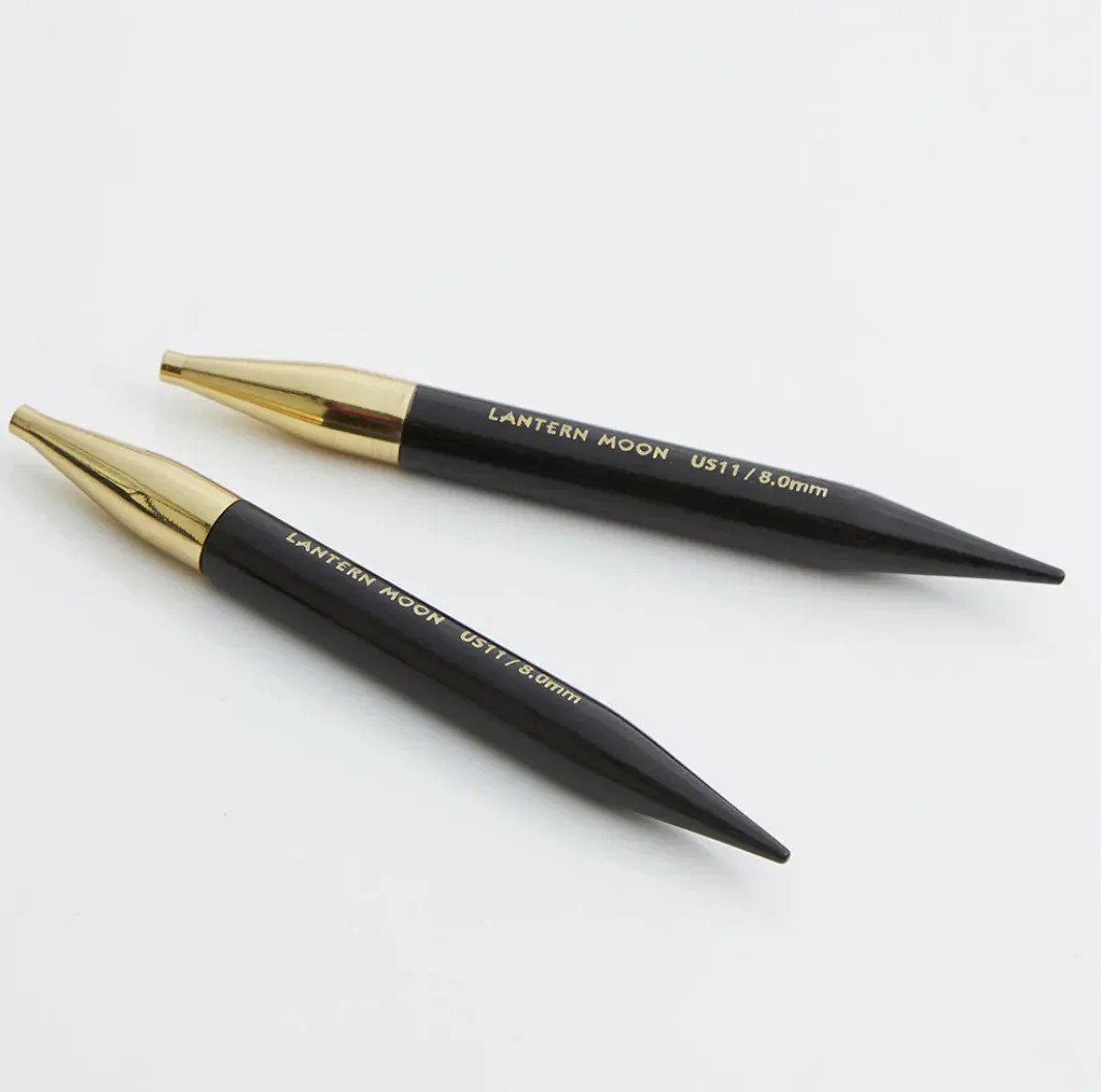 Спицы для вязания разъемные Lantern Moon 13 см эбеновое дерево