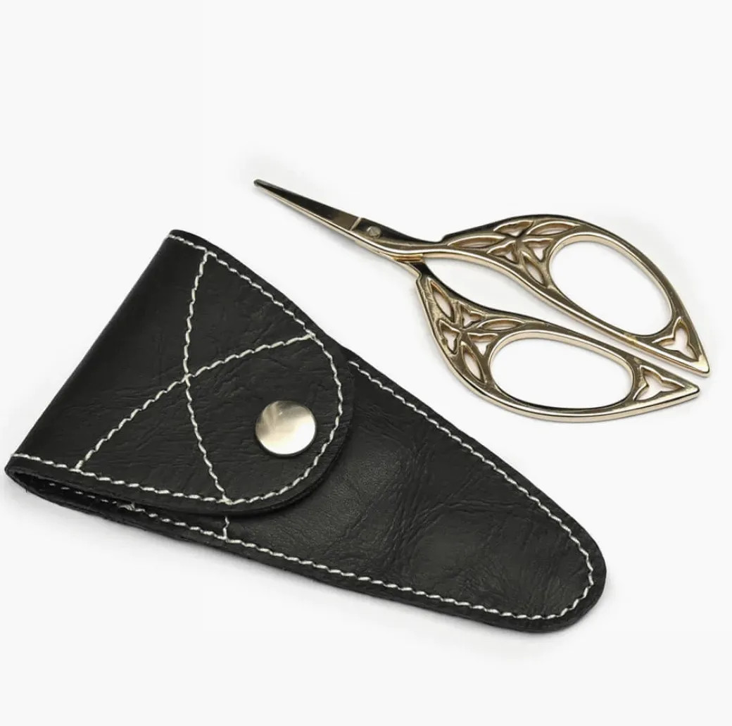 Ножницы в кожанном футляре Lantern Moon