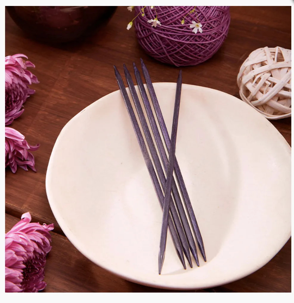 Спицы чулочные Jadore Cubics 20см дерево