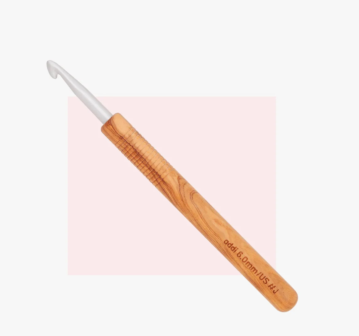 Крючок для вязания Addi Nature с ручкой из оливкового дерева 15 см