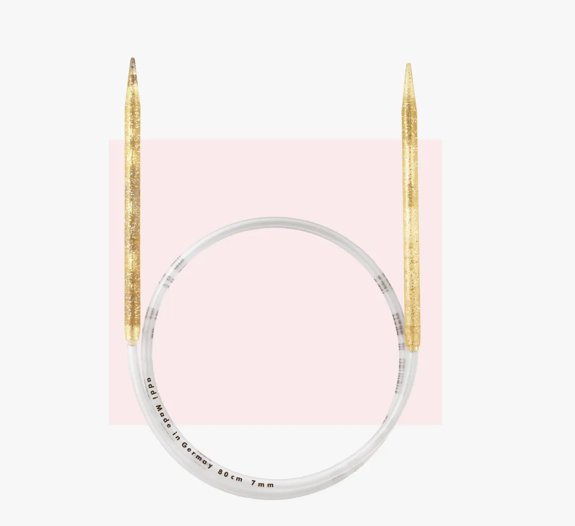 Спицы для вязания круговые Addi Champagner 120см