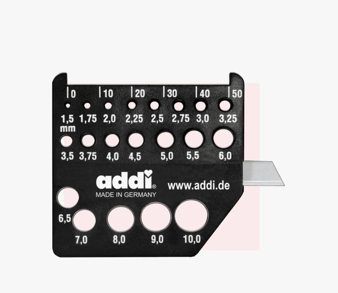 Измеритель спиц с ножом Addi Dimension