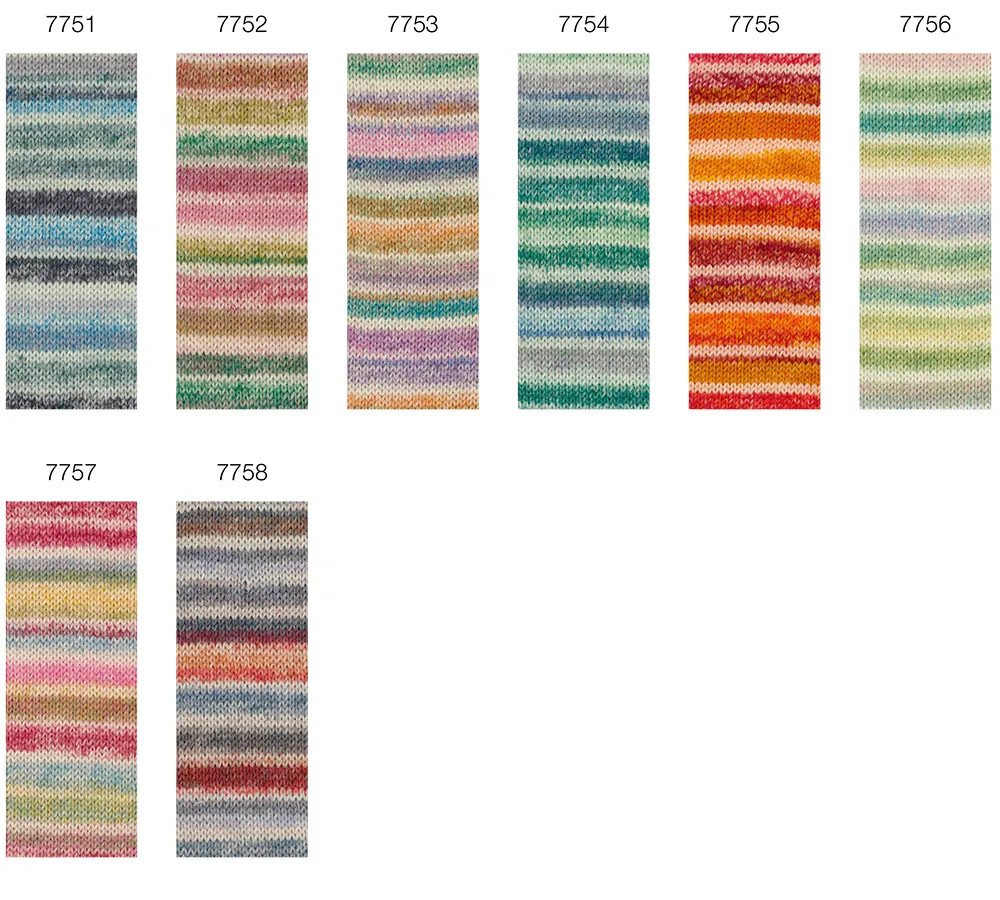 Lana Grossa Meilenweit Cool Wool 4 Socks print