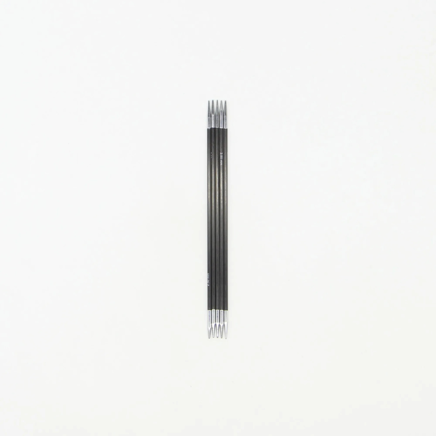 Спицы для вязания чулочные Lana Grossa 4мм 15 см карбон