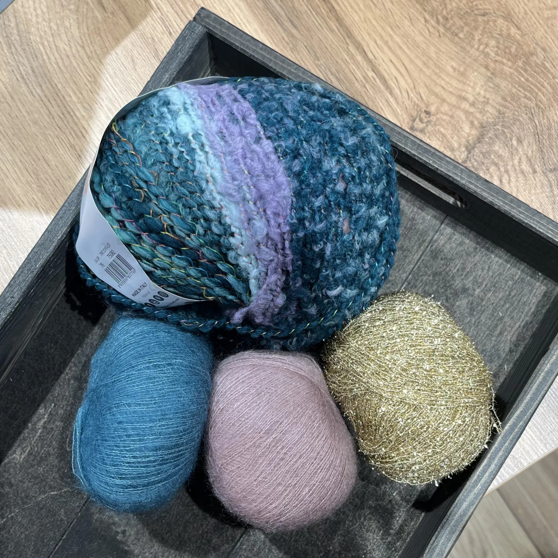 Набор 5 для вязания палантина зигзаг спицами