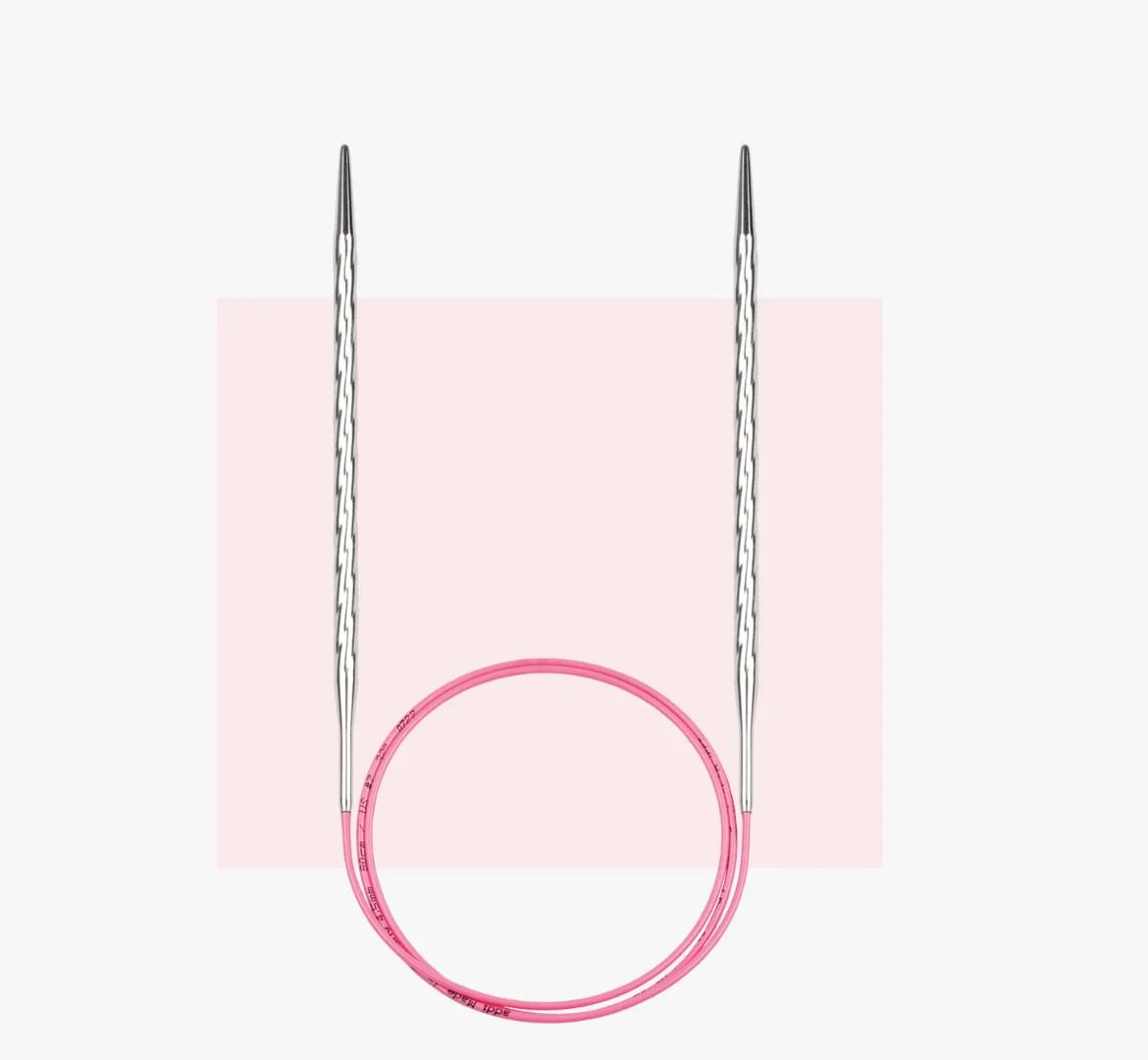 Спицы для вязания круговые Addi Unicorn Lace металл 100 см с удлиненным кончиком