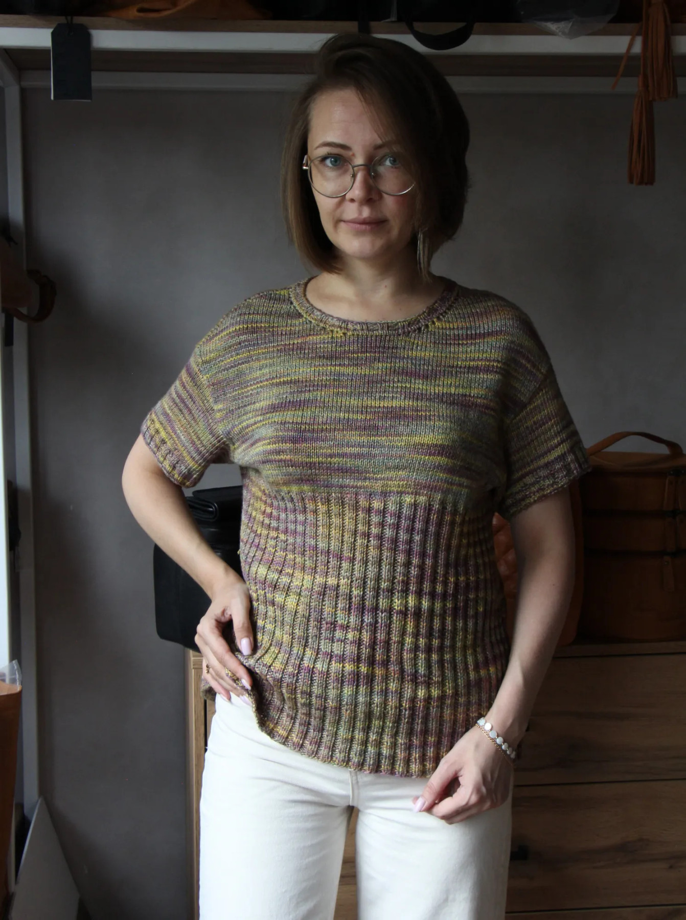 Описание для вязания футболки спицами из летней пряжи Bonsai Concept Katia