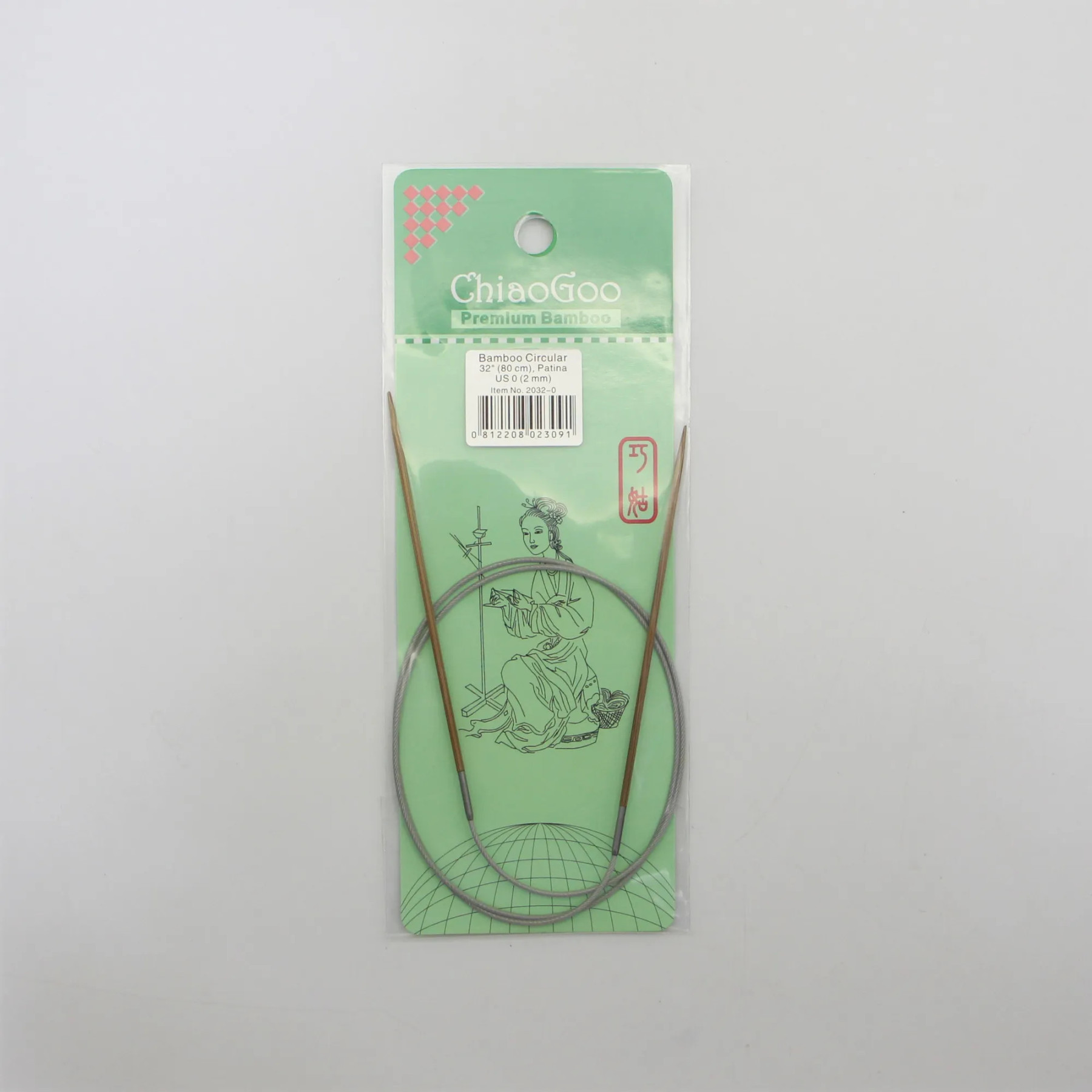 Спицы для вязания круговые Chiaogoo 80 см бамбук