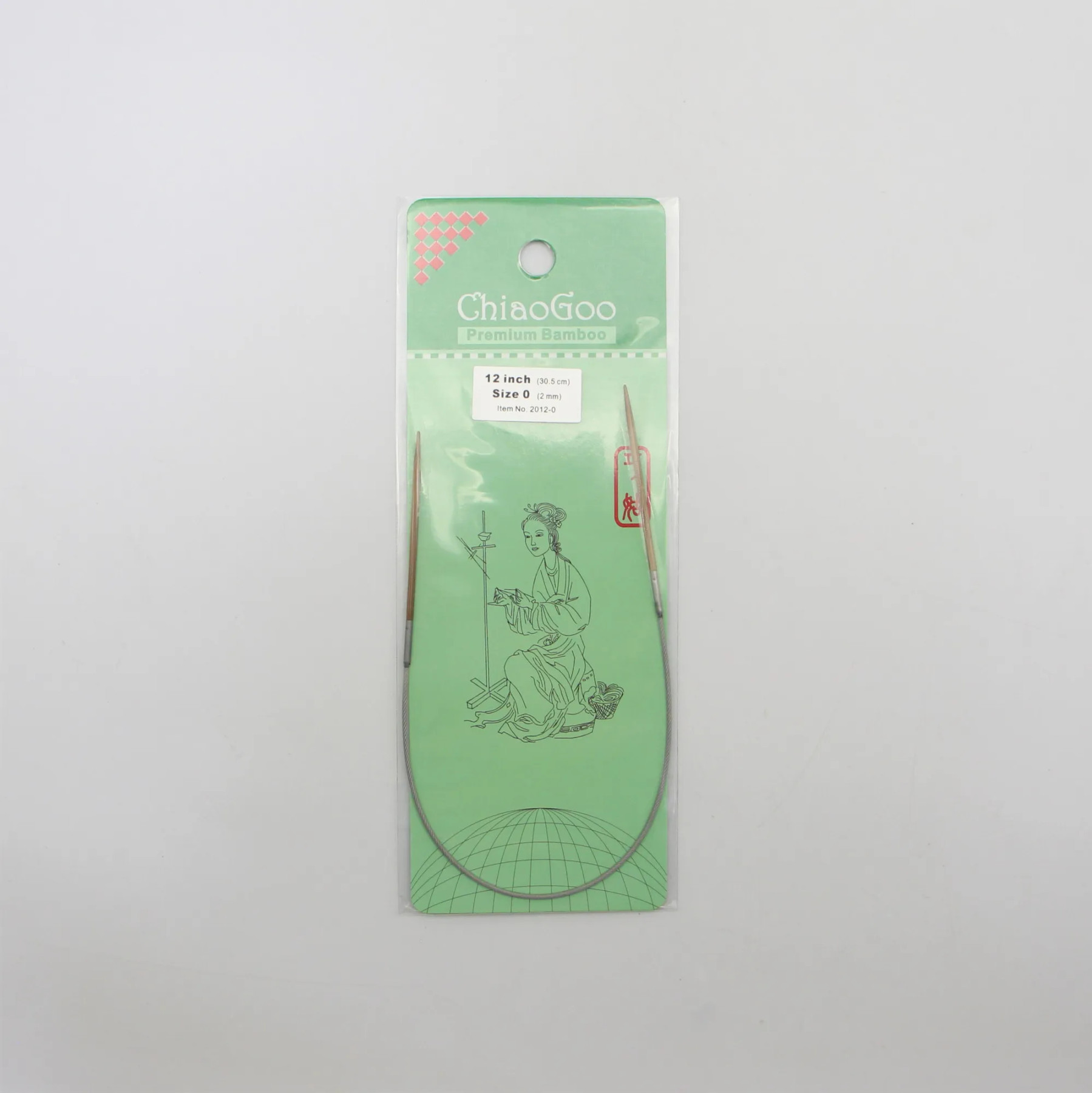 Спицы для вязания круговые Chiaogoo 30 см бамбук