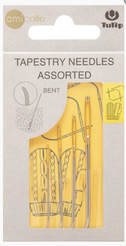 Набор игл для шитья пряжей, изогнутый кончик, Tulip, AC-065e