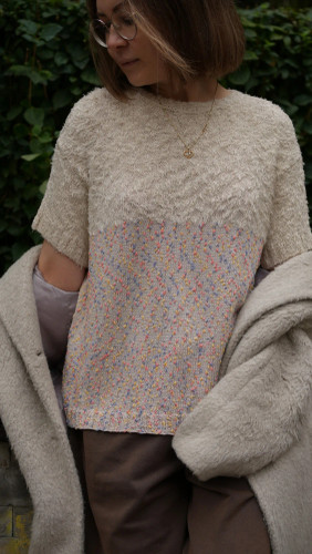 Описание для вязания спицами футболки