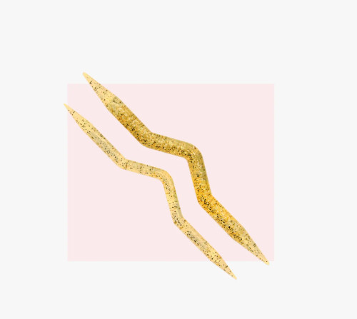 Спицы для вязания кос и жгутов пластик addichampagner