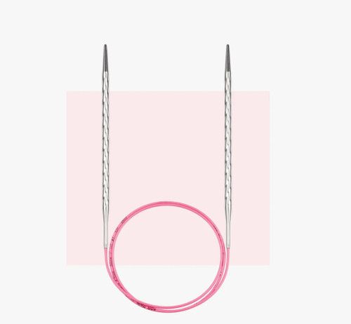 Спицы для вязания круговые Addi Unicorn Lace металл 80 см с удлиненным кончиком