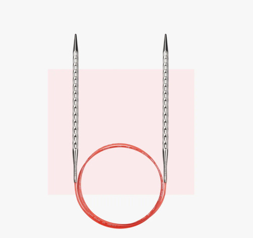 Спицы для вязания круговые Addi Novel металл 120 см