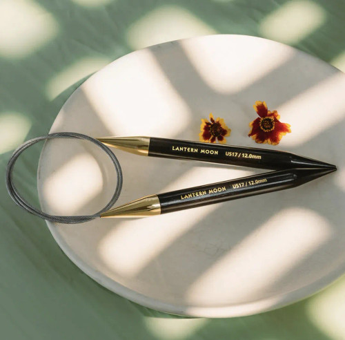 Спицы для вязания круговые Lantern Moon 40 см эбеновое дерево