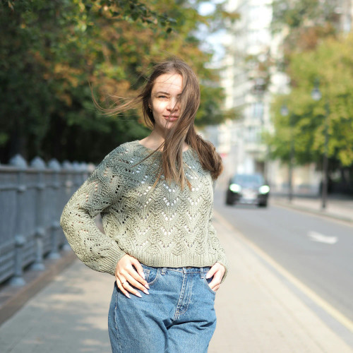 Описание ажурного джемпера